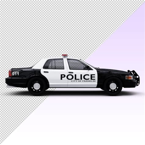 Premium Psd Police Car Isolated