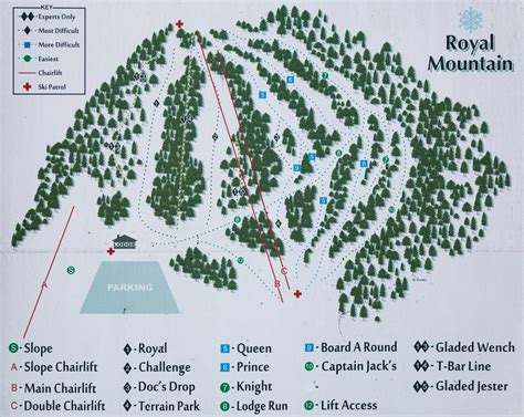 Royal Mountain Ski Area Trail Map Onthesnow