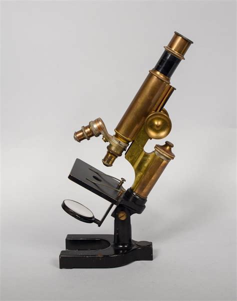 Early 20th Century Bausch And Lomb Brass Microscope At 1stdibs