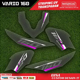 Transparent STRIPING Sticker FACELIFT LIS Sticker UV ALL NEW VARIO 160