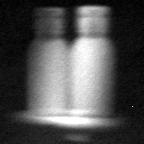 Comparison of liquids and solids in an X-ray backscattering image. On ...