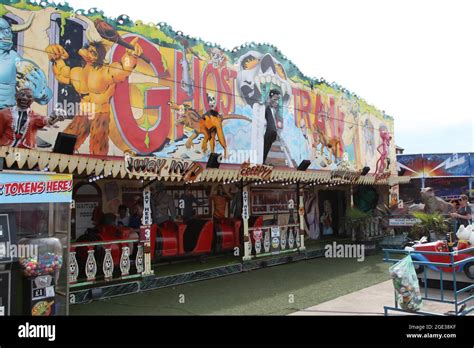 Ghost train funfair ride hi-res stock photography and images - Alamy