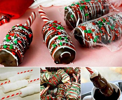 Creative Ideas - DIY Chocolate Dipped Marshmallows with Peppermint ...