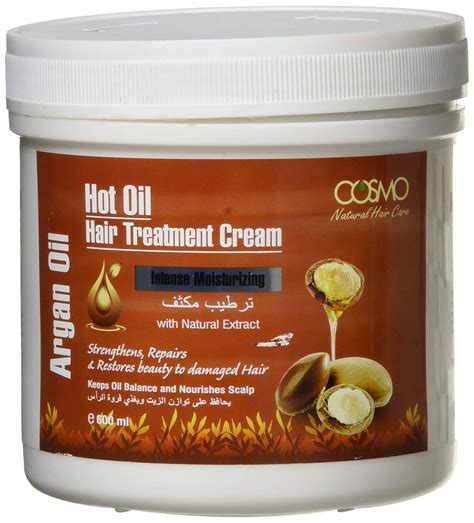 Buy Cosmo Hot Oil Hair Treatment Cream Argan Oil 1000ml338 Fl Oz Online At Low Prices In