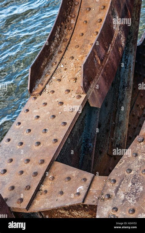 Old Rusty Bridge With Rivets Stock Photo Alamy