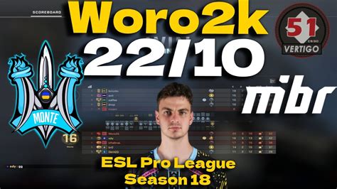 Csgo Pov Monte Woro K Vs Mibr Vertigo Esl Pro League Season