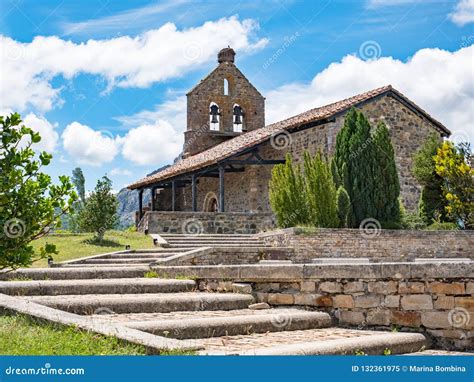 View Of The Hermitage Of Riano Province Of Leon Cantabrian Stock