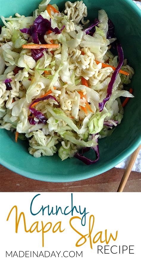 Crunchy Napa Cabbage Slaw Recipe