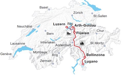 Gotthard Panorama Express Tarifas Información y Horarios