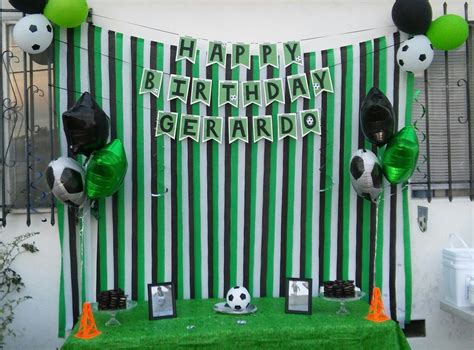 My DIY Soccer Themed Party using ideas from Pinterest | サッカーパーティー, 飾り付け ...