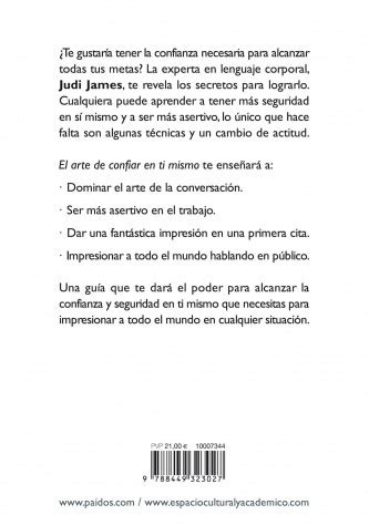 El Arte De Confiar En Ti Mismo Judi James Planetadelibros