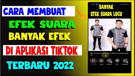 Cara Membuat Efek Suara Di Tiktok YouTube