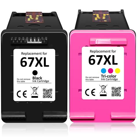 67xl Black Color Ink Cartridge For Hp 67 Deskjet 2700e 2752 4140 4152e 4155 4158 Ebay