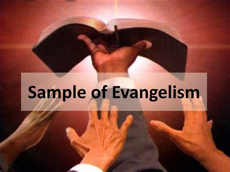 Ppt Sample Of Evangelism Powerpoint Presentation Free Download Id