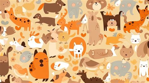 Animal Cartoon Cute Powerpoint Background For Free Download - Slidesdocs