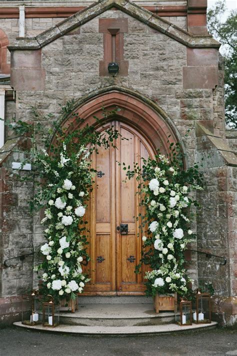 Fab Floral Wedding Church Doorway Ideas Onefabday