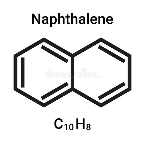 Naphthalene Skeletal Formula and Molecular Structure Stock Vector ...