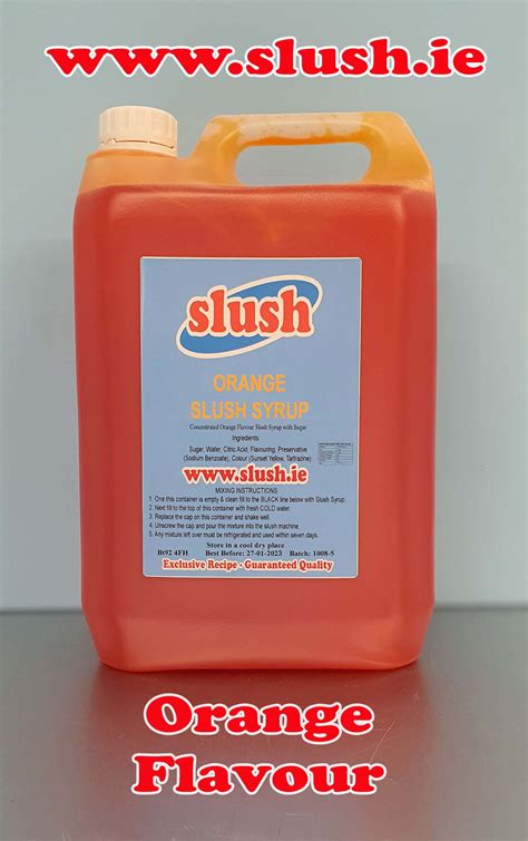 Slush Mix Orange Slushie