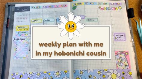 Weekly Plan With Me In My Hobonichi Cousin May Youtube