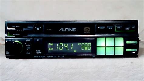 Vintage Alpine 7189 Amfm Cassette Car Stereo Old School Rare Youtube