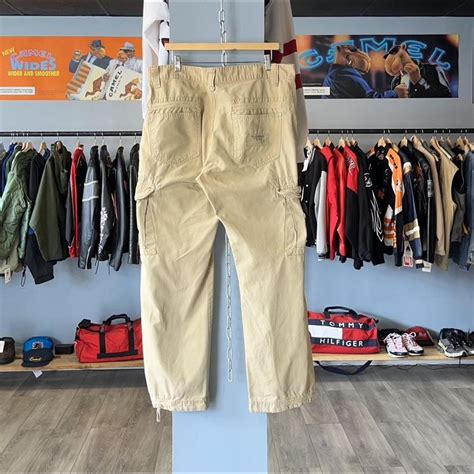 Vintage 90s Y2k Akademiks Light Wash Tan Khakis Depop