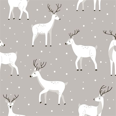 Black And White Deer Wallpaper