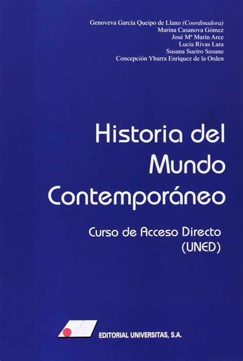 Historia Del Mundo Contemporáneo Mx Libros