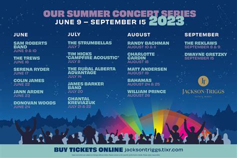 Spill News Jackson Triggs Niagara Estate Amphitheatre Announces