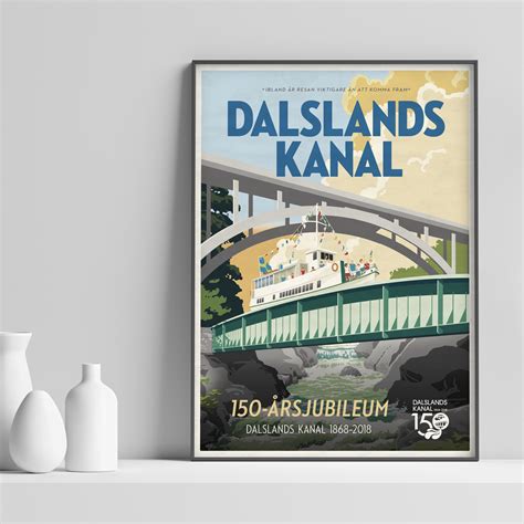 Dalsland Canal Jubilee Poster - Dalslands Kanal