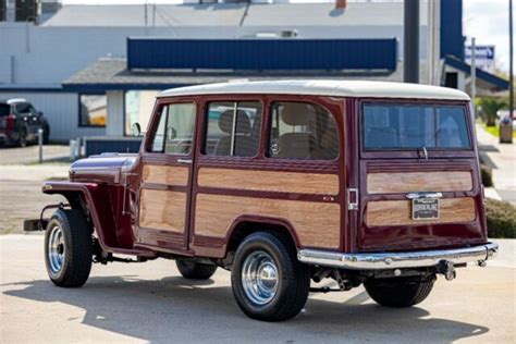 Willys Jeep Wagon Miles Burgundy Wagon V L R For Sale