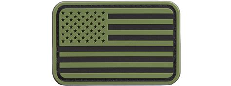 Us Flag Pvc Patch Color Od Green Black Patch Gq2119sog Airsoft Wholesaler Ukarms