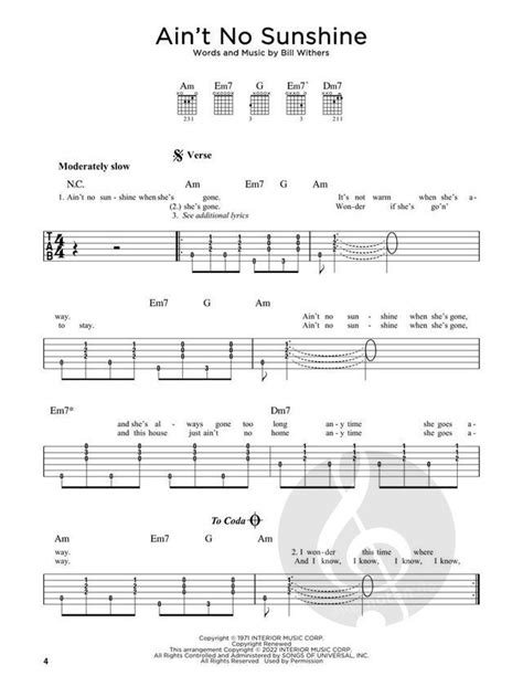 Simple Fingerstyle Guitar Songs » Guitar Sheet Music