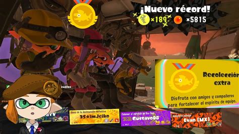 RECOLECCIÓN EXTRA EN SALMON RUN Récord Personal 189 Splatoon 3