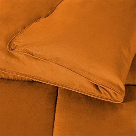 Superior Oversized All Season Reversible Down Alternative Comforter King Dusty Orange Pricepulse