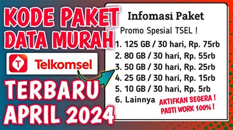 Paket Murah Telkomsel 80 GB Cuma 50 Ribu Paket Telkomsel Murah