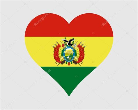 Bandera del corazón de Bolivia Bandera Nacional Boliviana de Nación de