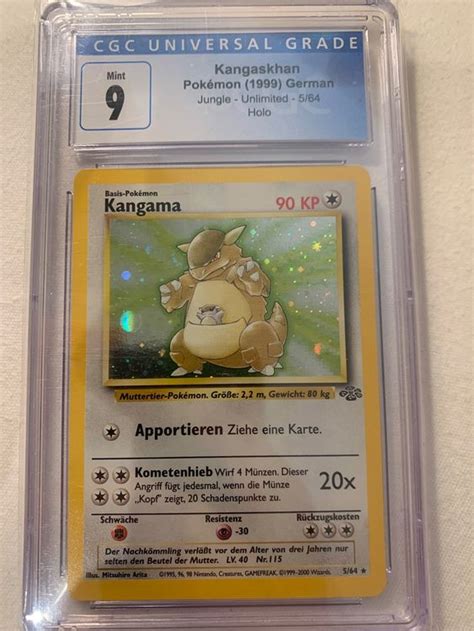 Pokemon Kangama Jungel Holo Grade 9 Kaufen Auf Ricardo