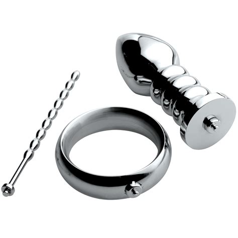 Zeus Deluxe Series Voltaic For Him Stainless Steel Male E Stim Kit