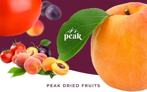 PEAK dried fruits packaging and logo design on Behance