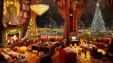 Warm Winter Christmas Ambience Cozy Christmas Jazz Instrumental Music