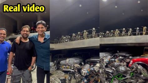 Ms Dhoni 1st Time Shows His All Bike And Car Collection On Camera Ms