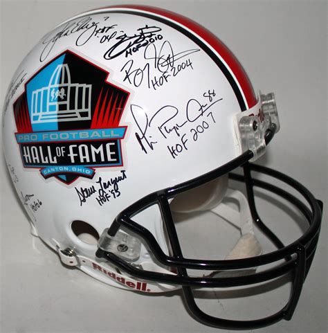 Lot Detail - NFL HOF Legends Signed Full Size PRO LINE Helmet w/Smith ...