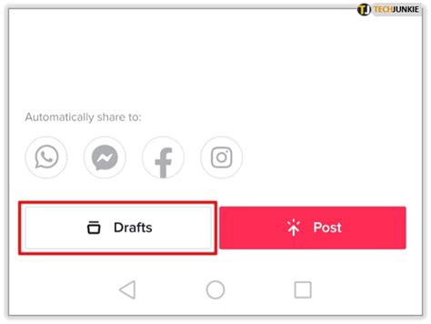 How To Find And Make Drafts In Tik Tok