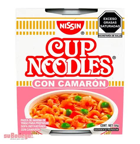 Sopa Nissin Camarón 64 gr suBodega alcanza para más