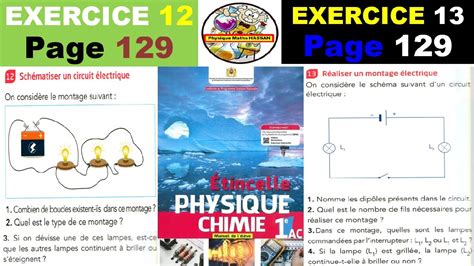 Exercices Du Manuel ETINCELLE 12 Et 13 Page 128 Et 129 1AC BIOF Les