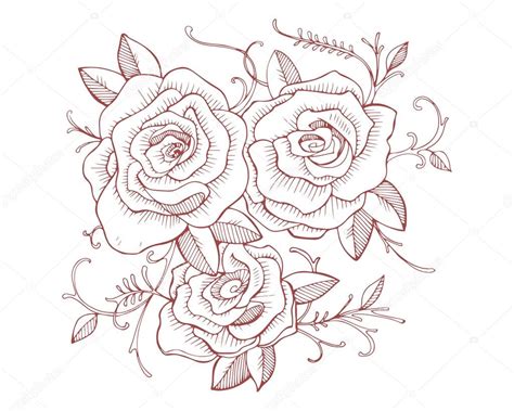 Three Roses Silhouette — Stock Vector © Bernardojbp 79347120