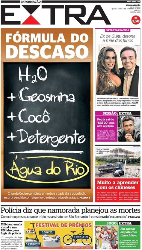 CAPA DO EXTRA RJ DESTA QUARTA FEIRA 05 DE FEVEREIRO AMAZÔNIA