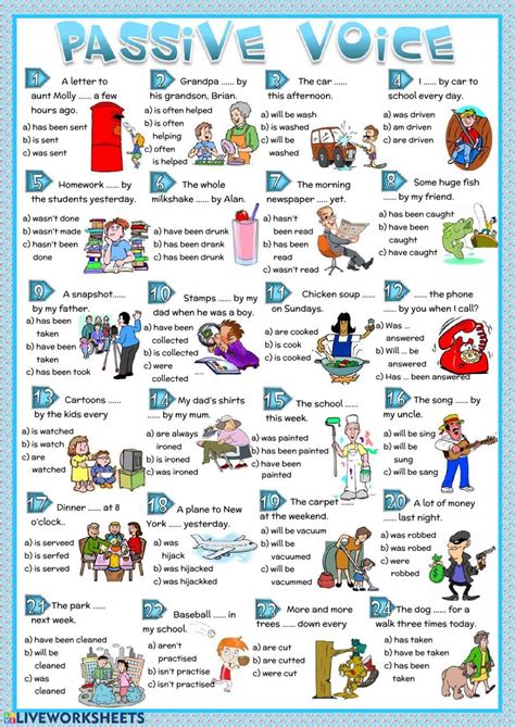 Passive Voice Ficha Interactiva Y Descargable Puedes Hacer Los