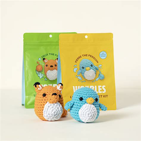 Uncommon Goods | Crochet Animal DIY Kit | Fox Crochet Kit