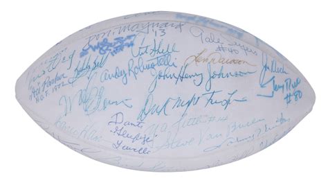 Lot Detail - Incredible NFL Hall of Famers Multi-Signed White Panel ...